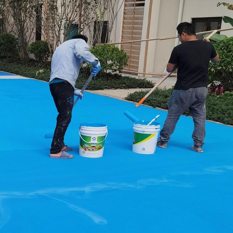 在水泥基礎(chǔ)上鋪設(shè)彈性減震型丙烯酸球場(chǎng)面層工藝-國(guó)標(biāo)材料