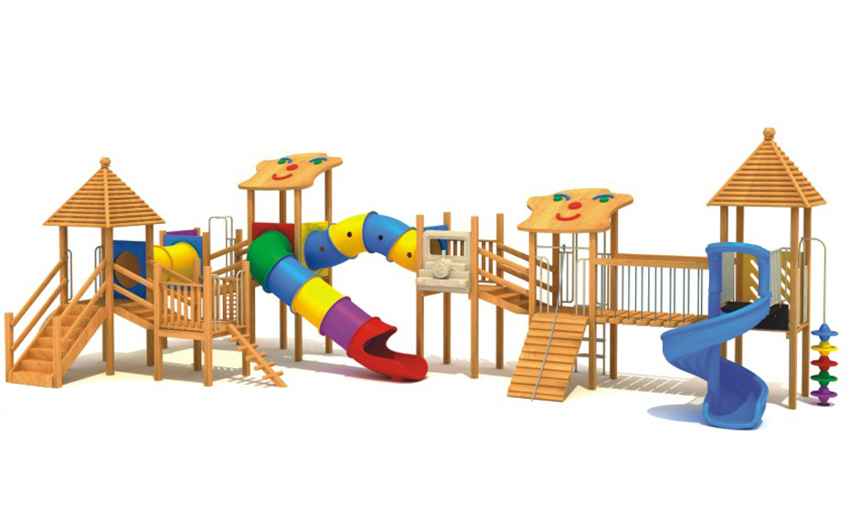 木制滑梯YH-9Z17A 木制滑梯YH-9Z17A