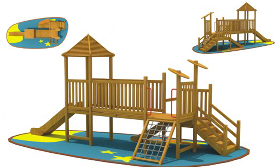 木制滑梯YH-9Z15A. 木制滑梯YH-9Z15A.