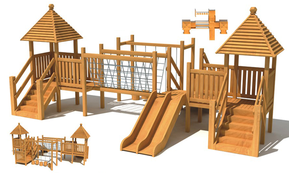 木制滑梯YH-9Z09A. 木制滑梯YH-9Z09A.