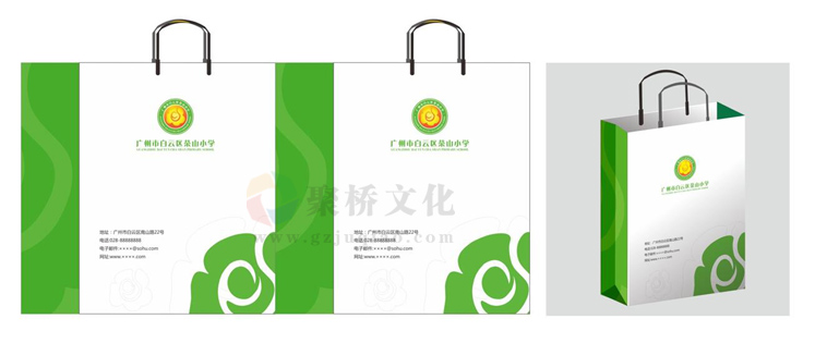 品牌學校vi系統(tǒng)袋子設(shè)計