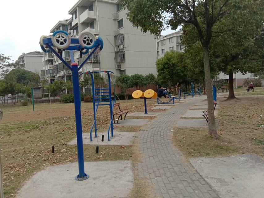 江家宅居委天環(huán)苑小區(qū)江暉路436弄43號(hào)西側(cè)健身路徑