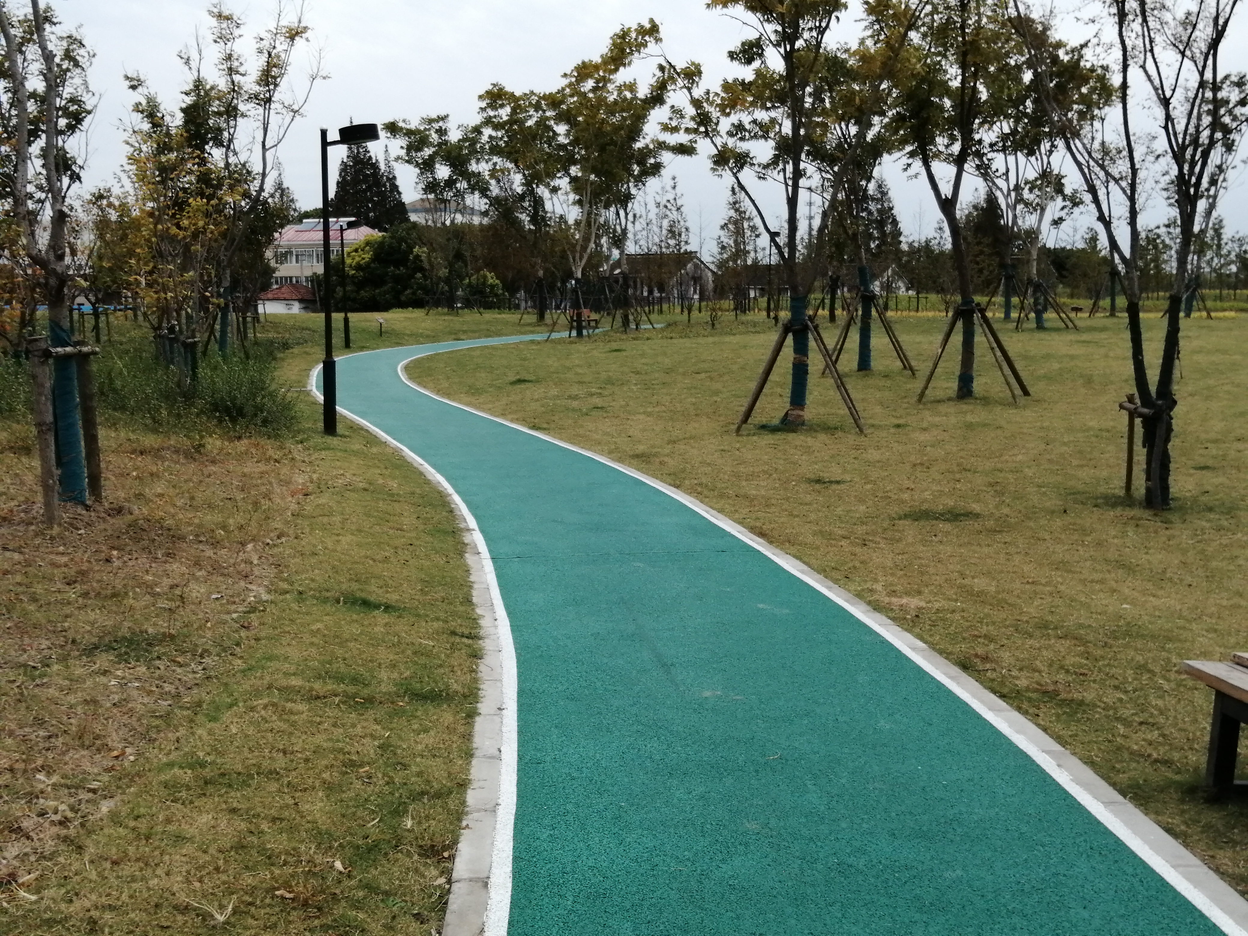 外岡鎮(zhèn)葛隆村林地公園市民健身步道