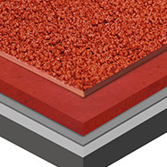 全塑型自結紋塑膠跑道