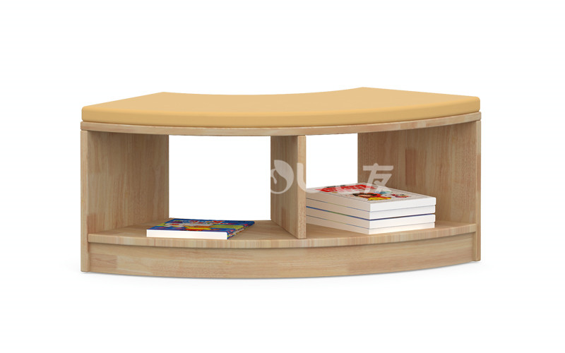 幼兒園實(shí)木家具環(huán)保水性漆寶寶多功能學(xué)習(xí)互動(dòng)弧形書(shū)架.jpg