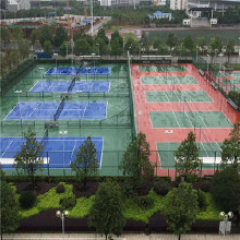 諾威騰 深圳標(biāo)準(zhǔn)認(rèn)證無毒無害 硅PU球場材料 籃球場 羽毛球場 網(wǎng)球場 水性硅PU 硅PU材料廠家 硅PU球場價格